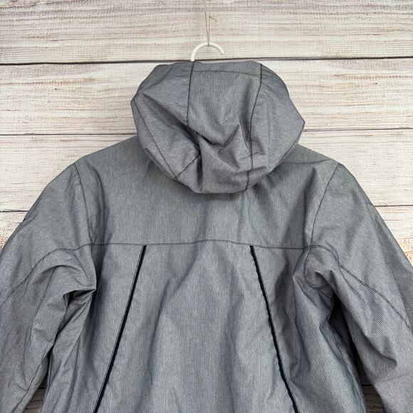 Columbia Convert Pinstripe Snowboard Ski Jacket Youth 10/12 Gray Bird of Prey - Picture 4 of 14